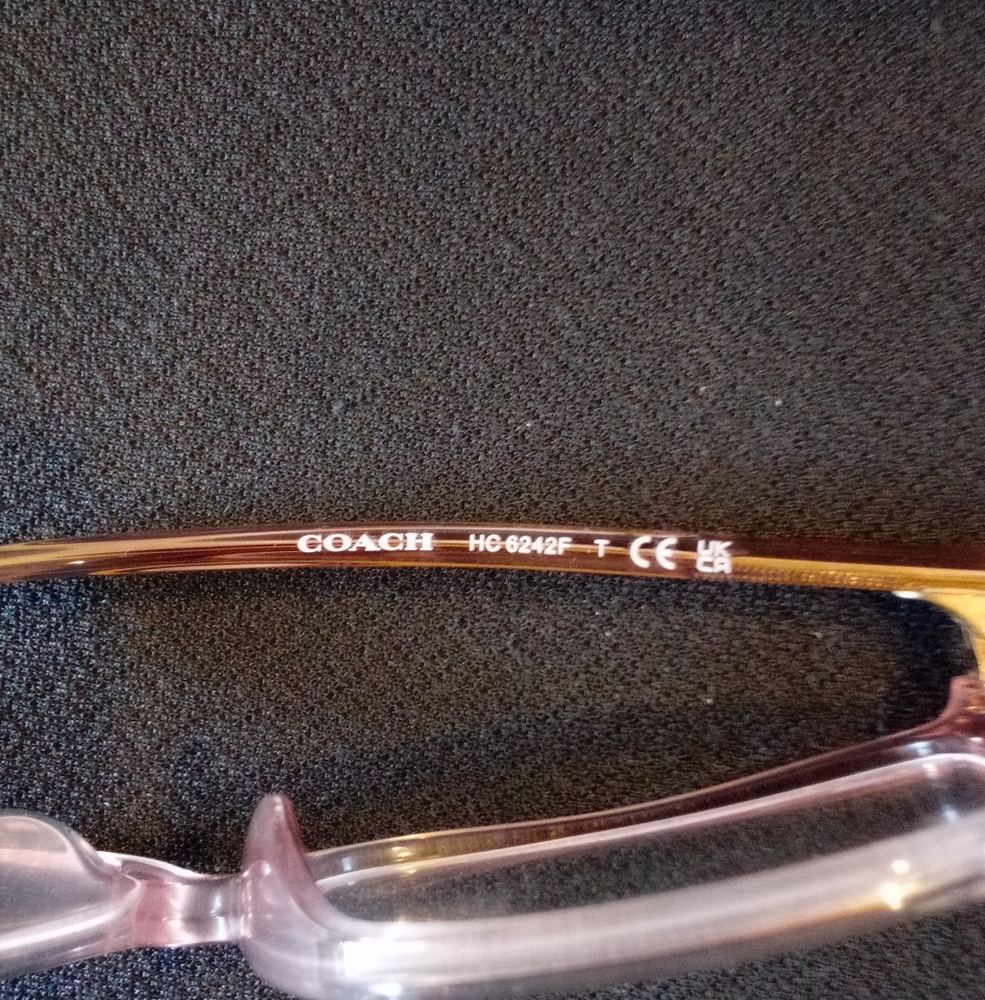 Coach HC6234U Eyeglasses – Transparent Dusty Rose, 56mm - Picture 3 of 4